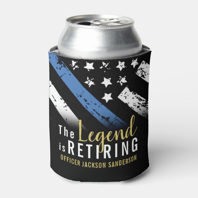 Polizeiliche Altersversorgung - Blaue Linie - Durc Dosenkühler (Kanne Vorderseite)