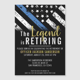 Polizeiliche Altersversorgung - Blaue Linie - Durc Magneteinladung