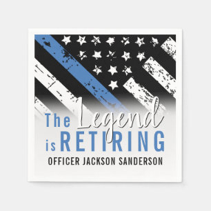 Polizeiliche Altersversorgung - Blaue Linie - Durc Serviette