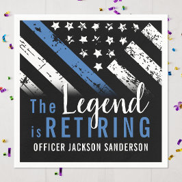 Polizeiliche Altersversorgung - Blaue Linie - Durc Serviette