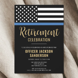 Polizeiliche Altersversorgung Party Blue Line Stra Einladung