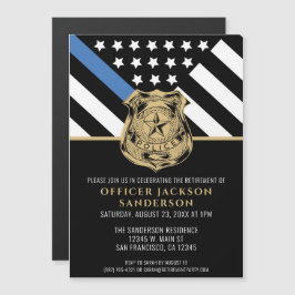 Polizeiliche Altersversorgung Party Blue Line Stra Magneteinladung