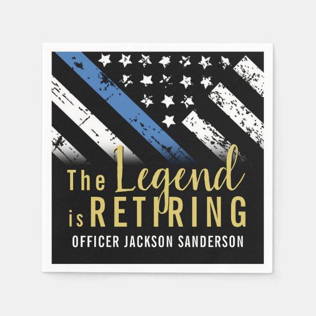 Polizeiliche Altersvorsorge - Rechtsdurchsetzung i Serviette (Vorderseite)