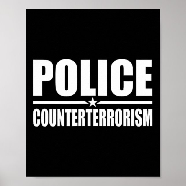 Polizeiliche Bekämpfung des Terrorismus - Strafver Poster (Vorne)