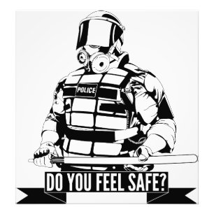 Polizeiliche Brutalität stoppen Art der Bewegung Fotodruck