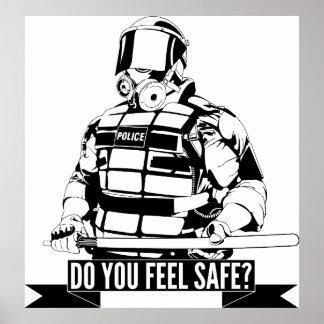 Polizeiliche Brutalität stoppen Art der Bewegung Poster