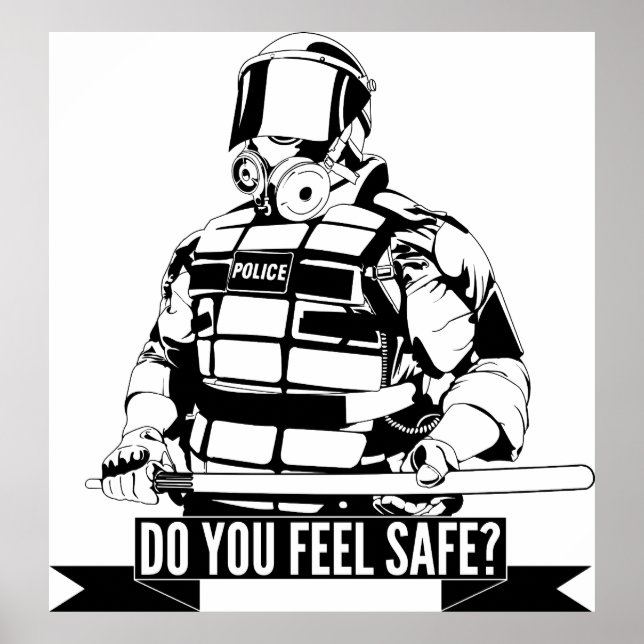 Polizeiliche Brutalität stoppen Art der Bewegung Poster (Vorne)