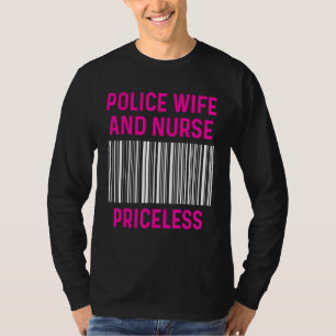 Polizeiliche Ehefrau Krankenversicherung und Mama T-Shirt