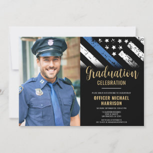 Polizeiliche Graduierung - Foto zur Strafverfolgun Einladung
