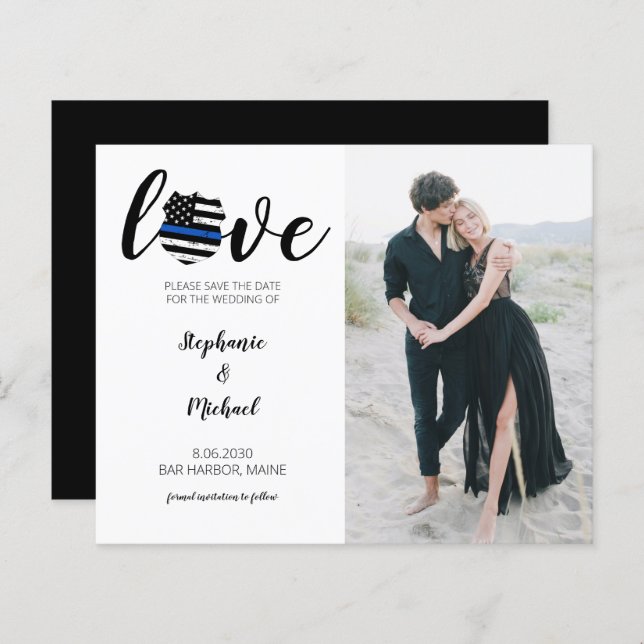 Polizeiliche Hochzeit des Fotos (Vorne/Hinten)