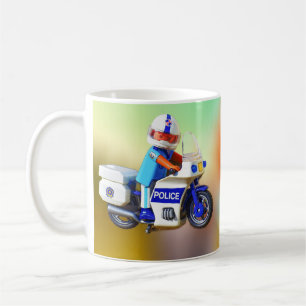 Polizeiliche Motorrad-Tasse Kaffeetasse