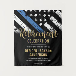 Polizeiliche Vollstreckung von Party im Ruhestand  Wandteppich