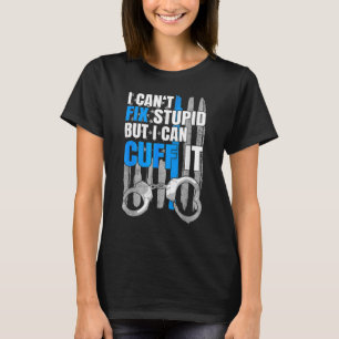 Polizeiliche Vollstreckung von Polizist-Handschell T-Shirt