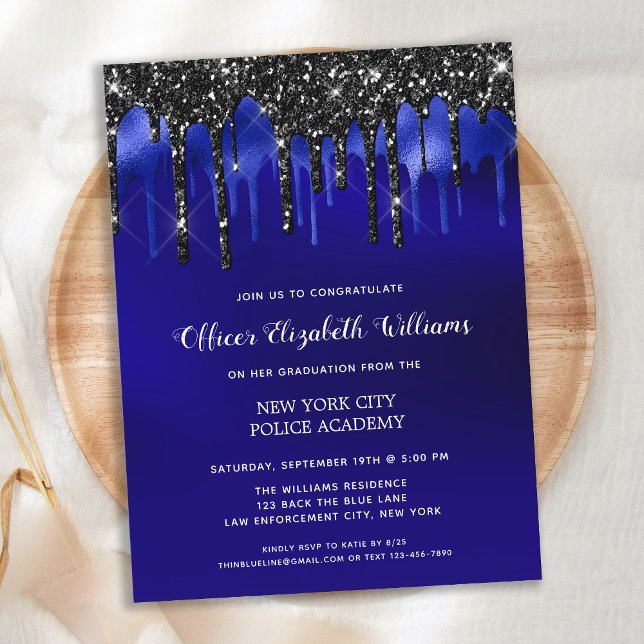 Polizeilicher Abschluss - Rechtsdurchsetzung Ankündigungspostkarte (Von Creator hochgeladen)