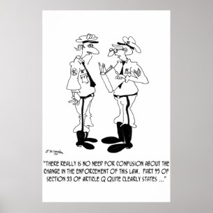 Polizeilicher Cartoon 5842 Poster