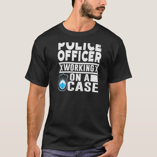 Polizeilicher Hintergrund   T-Shirt (Vorderseite)