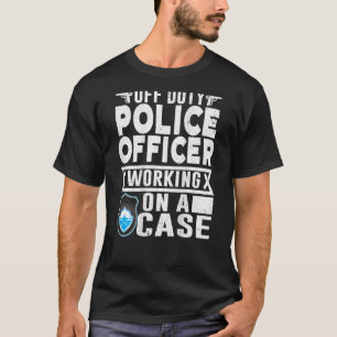 Polizeilicher Hintergrund T-Shirt
