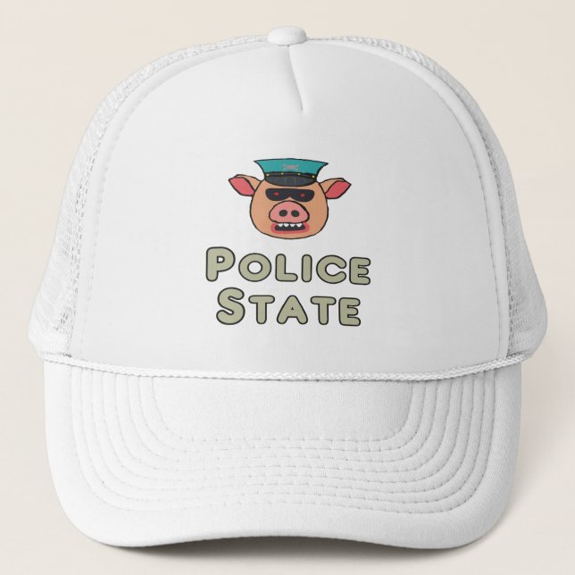 Polizeilicher Staat Truckerkappe (Vorderseite)