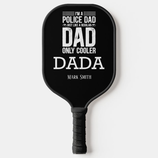 Polizeilicher Vater Pickleball Schläger (Vorderseite)