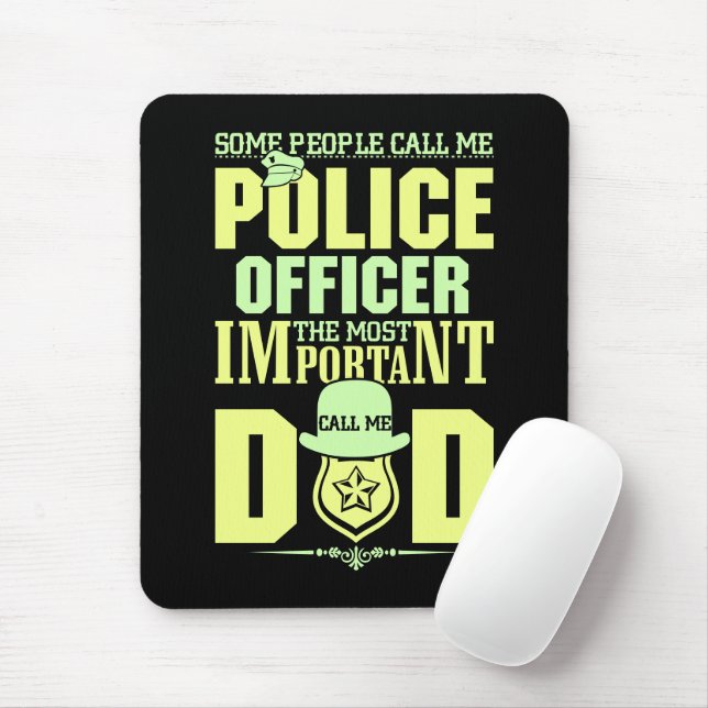 Polizeilicher Vater | Rechtsdurchsetzung | Vaterta Mousepad (Mit Mouse)