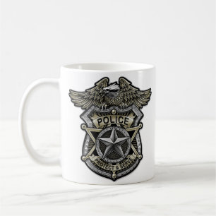 Polizeiliches Abzeichen Kaffeetasse