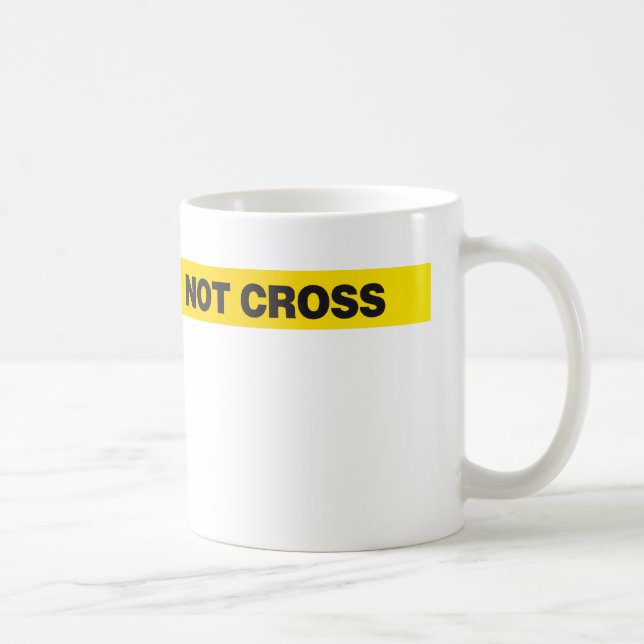 Polizeilinie kreuzen nicht kaffeetasse (Rechts)