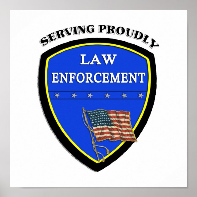 Polizeiposter für die Strafverfolgung Poster (Vorne)