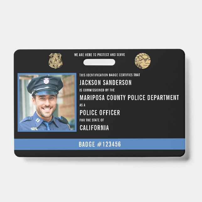 Polizeireferent ID der Abteilung Polizei Ausweis (Vorderseite)