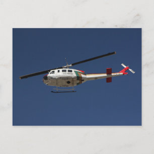 Polizeirettungshubschrauber Postkarte
