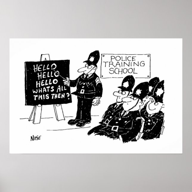 Polizeischulung Poster (Vorne)