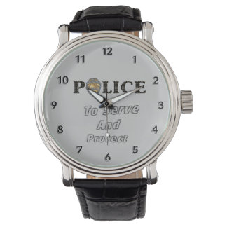 Polizeischutz und -bedienung armbanduhr