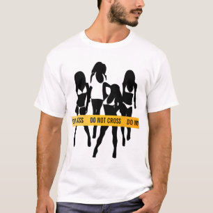 Polizeistreifen - nicht überqueren T-Shirt