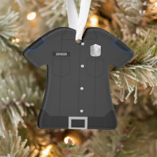 Polizeiuniform Black Profession Ornament