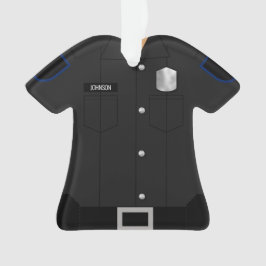 Polizeiuniform Black Profession Ornament
