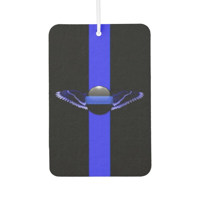 Polizeiunterstützer Thin Blue Line Autolufterfrischer (Vorderseite)