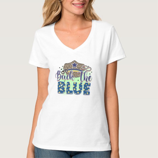 Polizeiunterstützung T-Shirt (Vorderseite)