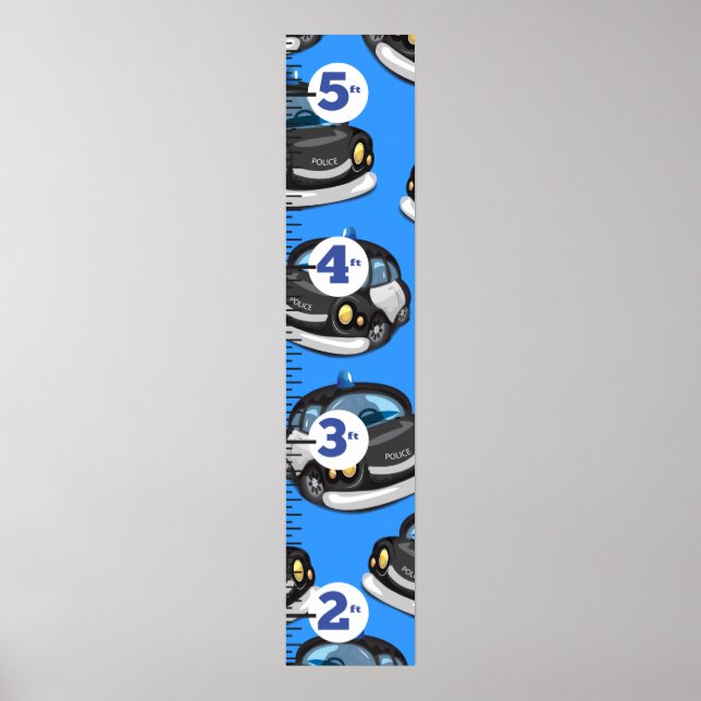 Polizeiwachstumsdiagramm Poster (Vorne)