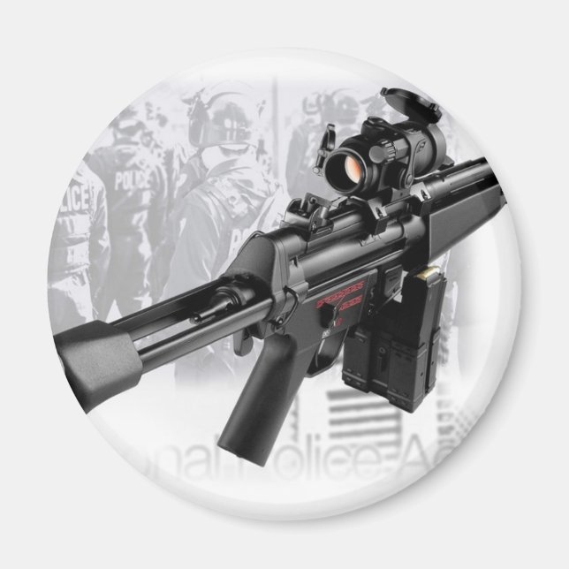 Polizeiwaffe Magnet (Vorne)