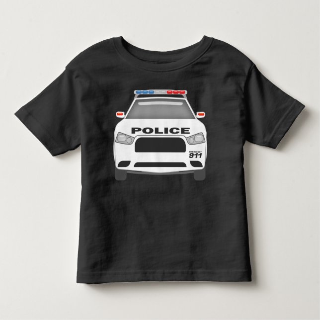 Polizeiwagen 911Kleinkinder und Mädchen Kleinkind T-shirt (Vorderseite)