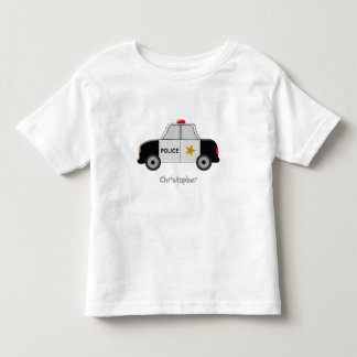 Polizeiwagen addieren gerade Namen Kleinkind T-shirt