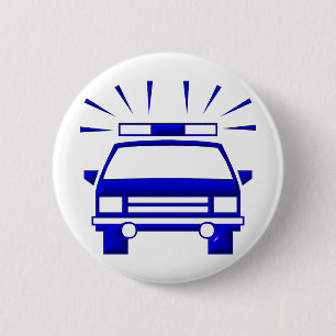 Polizeiwagen Button