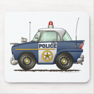 Polizeiwagen-Gesetzesvollstreckung Mousepad
