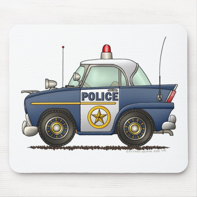 Polizeiwagen-Gesetzesvollstreckung Mousepad (Vorne)