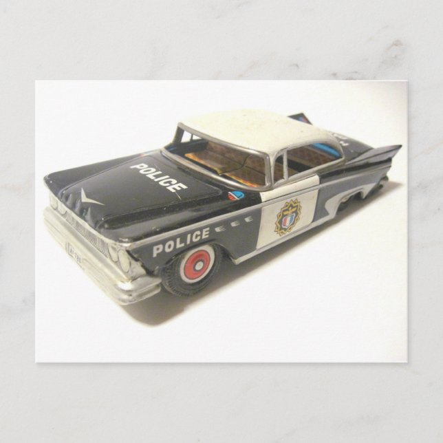 Polizeiwagen Postkarte (Vorderseite)