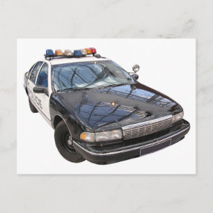 Polizeiwagen Postkarte