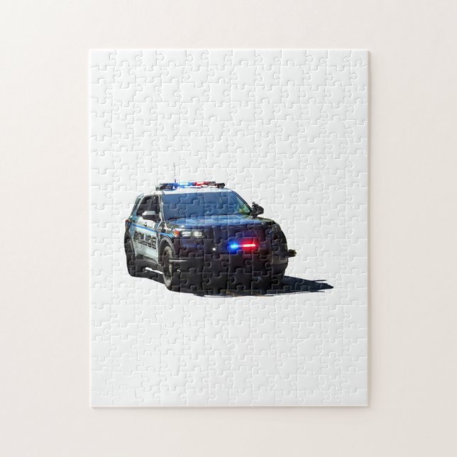 Polizeiwagen Puzzle (Vertikal)