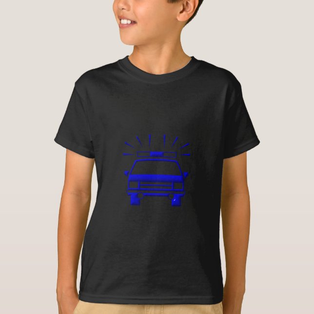 Polizeiwagen T-Shirt (Vorderseite)