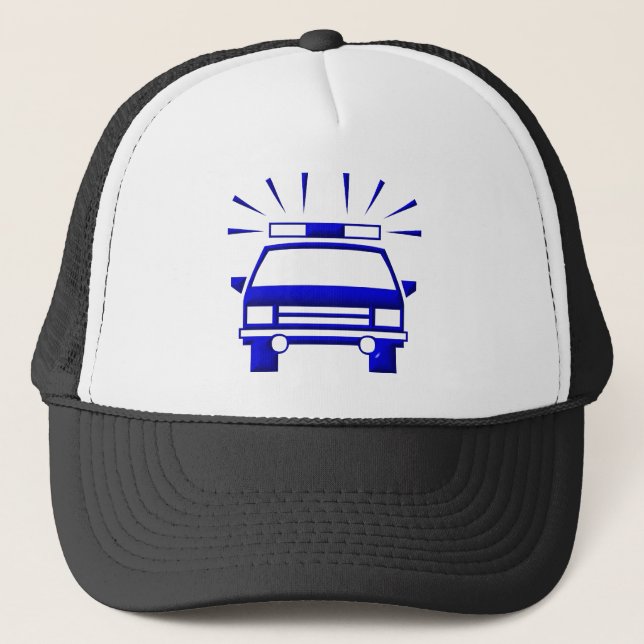 Polizeiwagen Truckerkappe (Vorderseite)