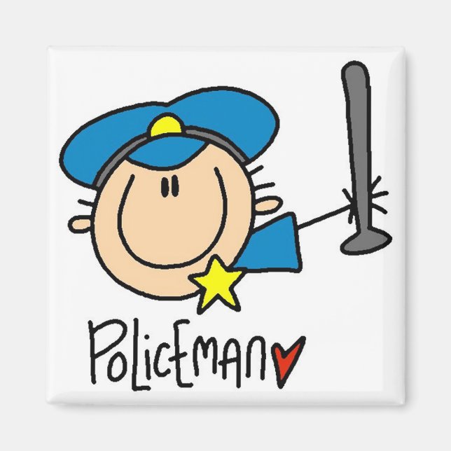 Polizist Beruf Magnet (Vorne)