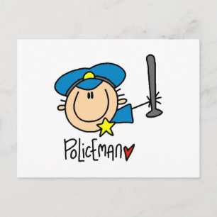 Polizist Beruf Postkarte